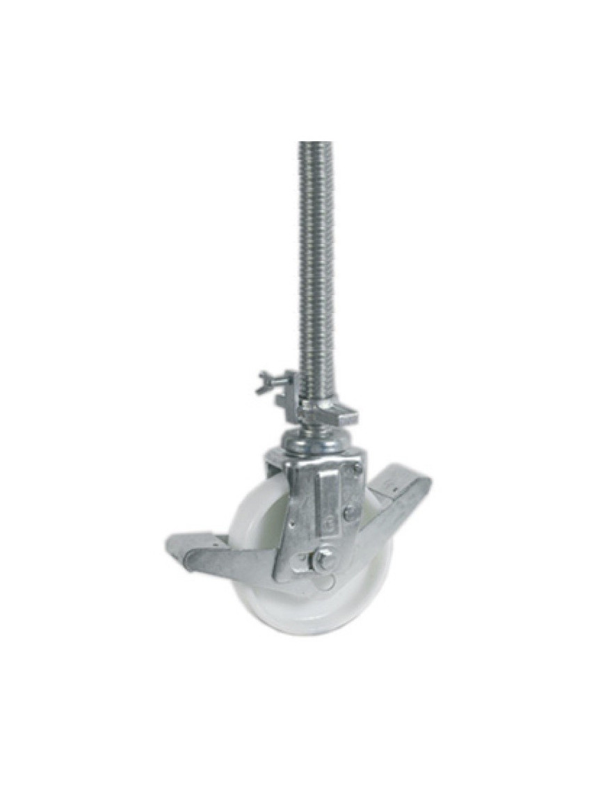 Roulette pieds d'échafaudage de niveau roue polyamide  diamètre 200 mm - 400 Kg