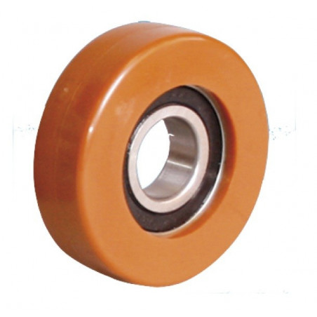 Galet de guidage 50 x 25 alésage 12 longueur de moyeu 10 mm