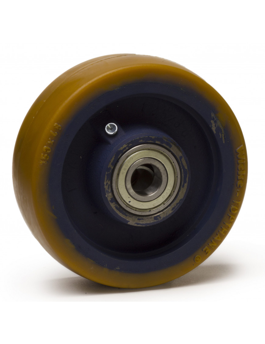 Roue polyuréthane jante fonte 150 x 48 LM60 AL20 (Fenwick)