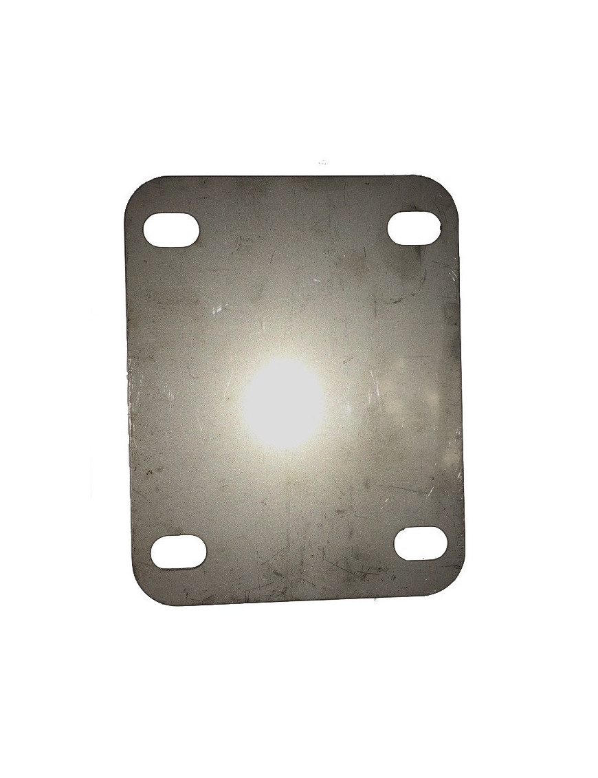 Plaque à souder  INOX 140x110 Entre-axe 105x80 épaisseur 3 mm