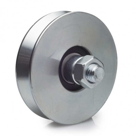 Roue à gorge en V diamètre 80 x 25  pour rail en V  - 200 Kg