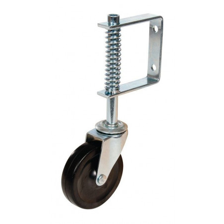 Roulette diamètre 100 mm à  suspension pour portail - 57 Kg