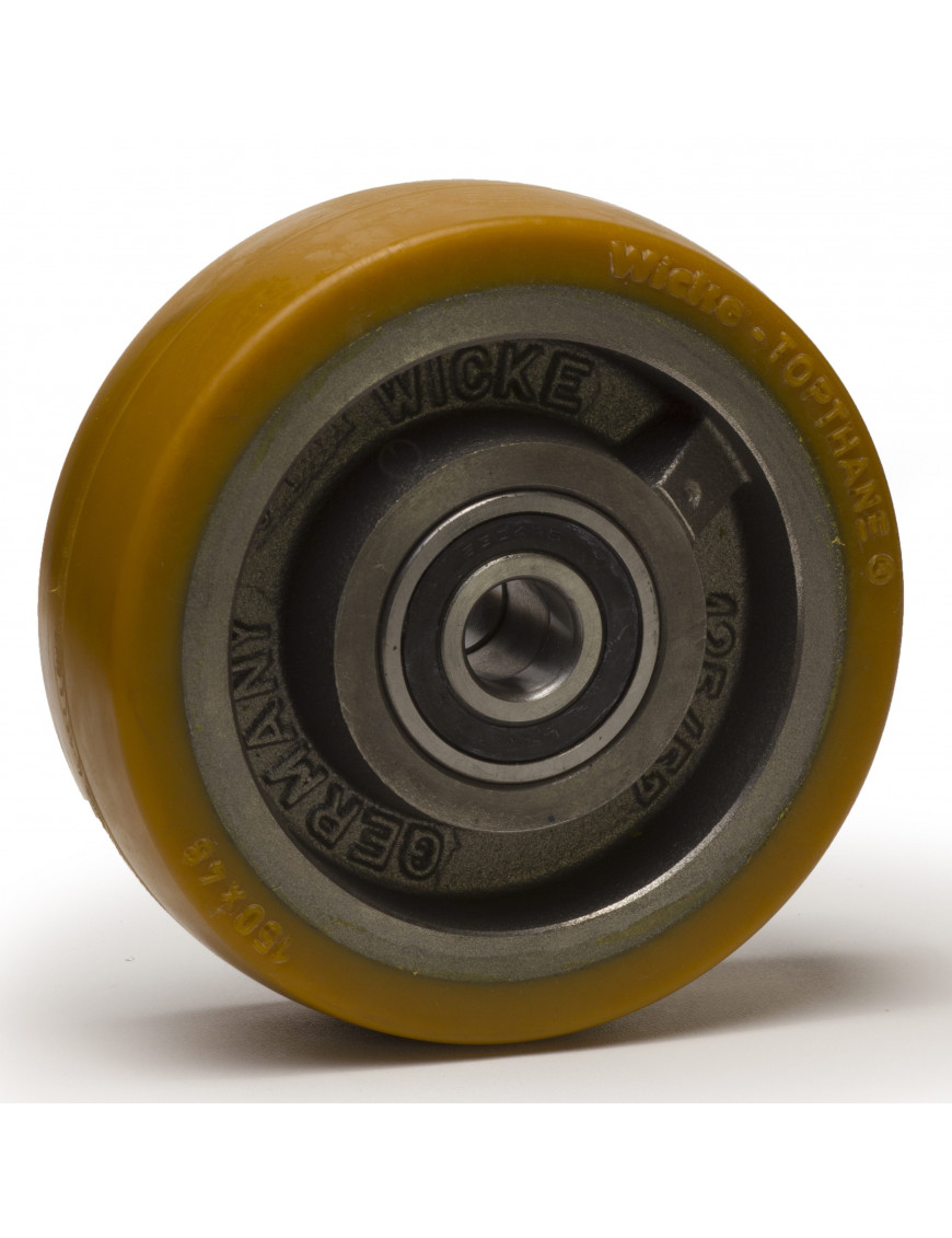 Roue Polyuréthane jante fonte 125 x 60 LM62 AL20 (Fenwick)