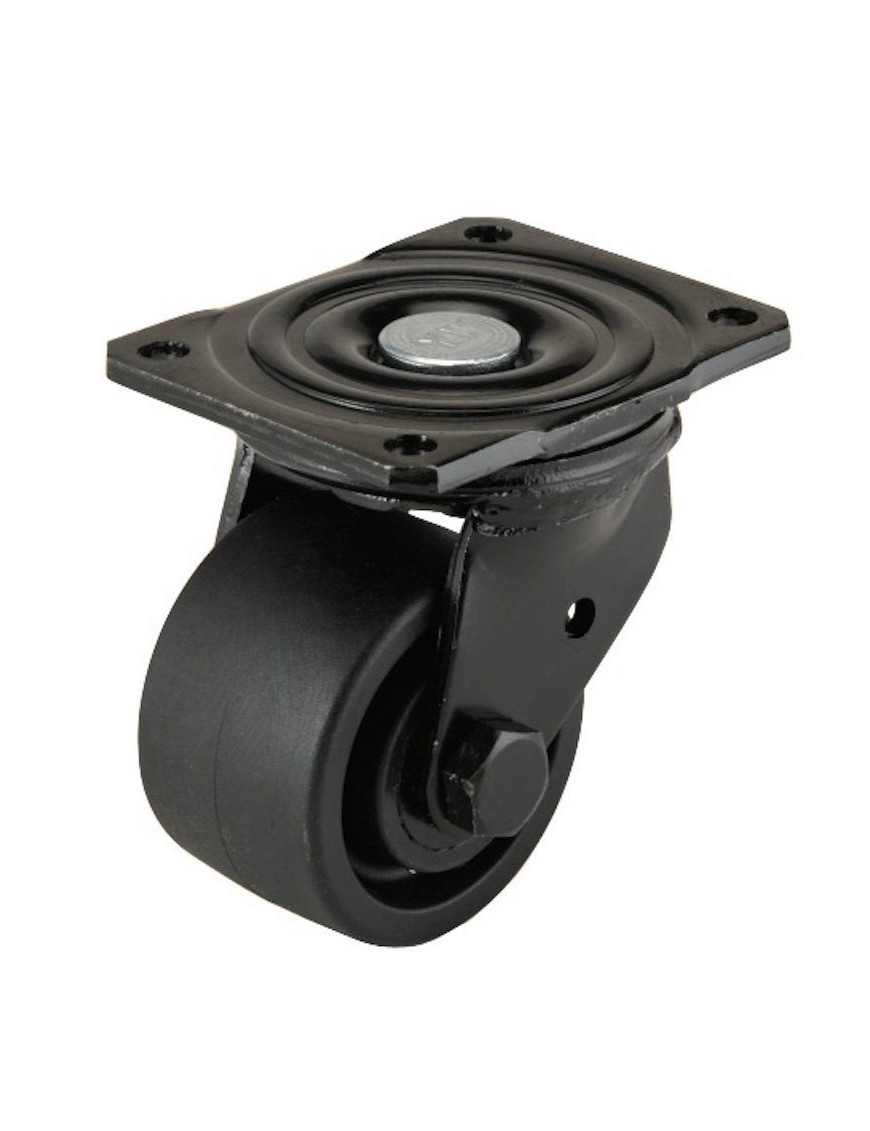 Roulette pivotante  diamètre 73 x 46 polyamide renforcée noir - 300Kg