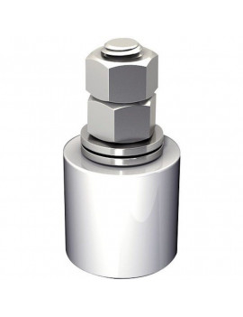 Guide olive nylon blanc diamètre 25 x 35 hauteur 65 vis de 14 mm