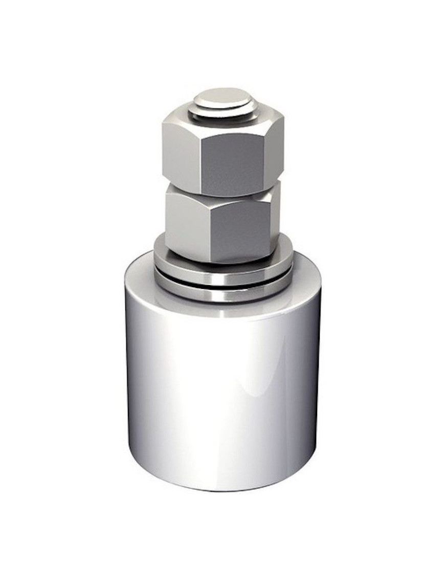 Guide olive nylon blanc diamètre 25 x 35 hauteur 65 vis de 14 mm