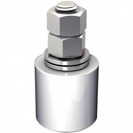 Guide olive nylon blanc diamètre 25 x 35 hauteur 65 vis de 14 mm