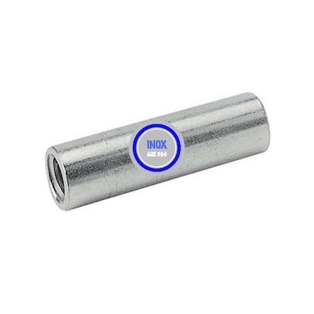 Entretoise INOX pour roue alésage 20  longueur de moyeu 62 vis de 12 mm