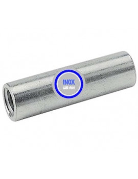 Entretoise INOX pour roue alésage 25  longueur de moyeu 60 vis de 12 mm