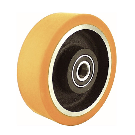 Roue diamètre 125 x 50 LM54 AL20 ZV Polyuréthane (TOYOTA)