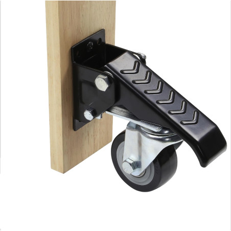 Roulette escamotable pivotantes pour meuble et établi Ø 65 mm